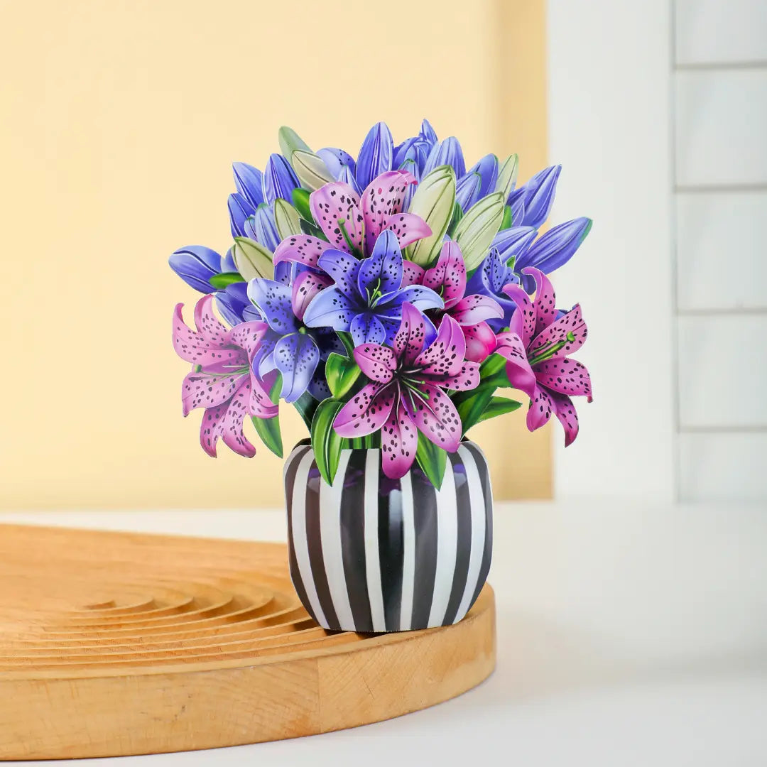 Mini Spotted Lilies Pop-Up Bouquet PetalPal