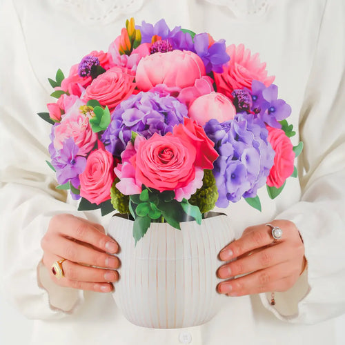 Fuchsia Fantasy Pop-Up Bouquet