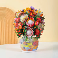 Illawarra-Essence-Australian-native-paper-pop-up-bouquet-of-proteas-and-banksia-—-PetalPal