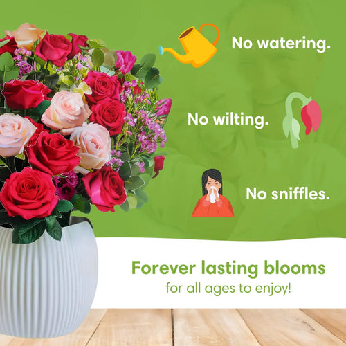 Rosy Radiance Pop-Up Bouquet