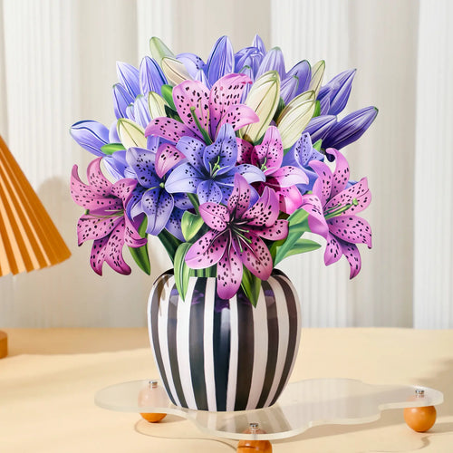 Spotted Lilies Pop-Up Bouquet