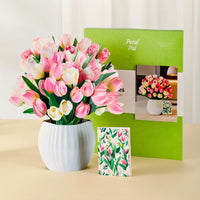 Tulip-Kisses-paper-pop-up-bouquet-of-pink-and-cream-tulips-—-PetalPal