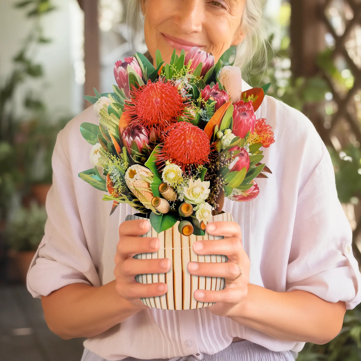 Yarra-Dreaming-Australian-native-paper-pop-up-bouquet-of-proteas-and-eucalyptus-—-PetalPal
